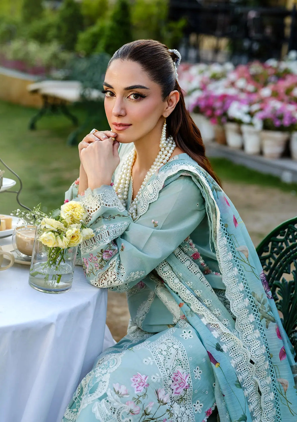 Elaf Premium | Luxury Lawn 25 | ELH-2B ZOYA - House Of Hania