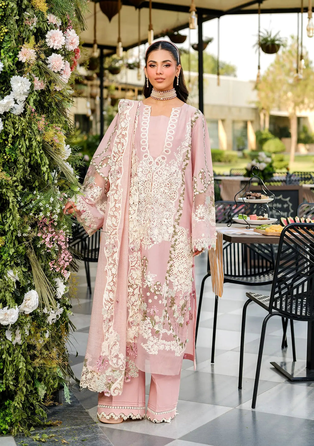 Elaf Premium | Luxury Lawn 25 | ELH-3B OH MY ROSE - House Of Hania