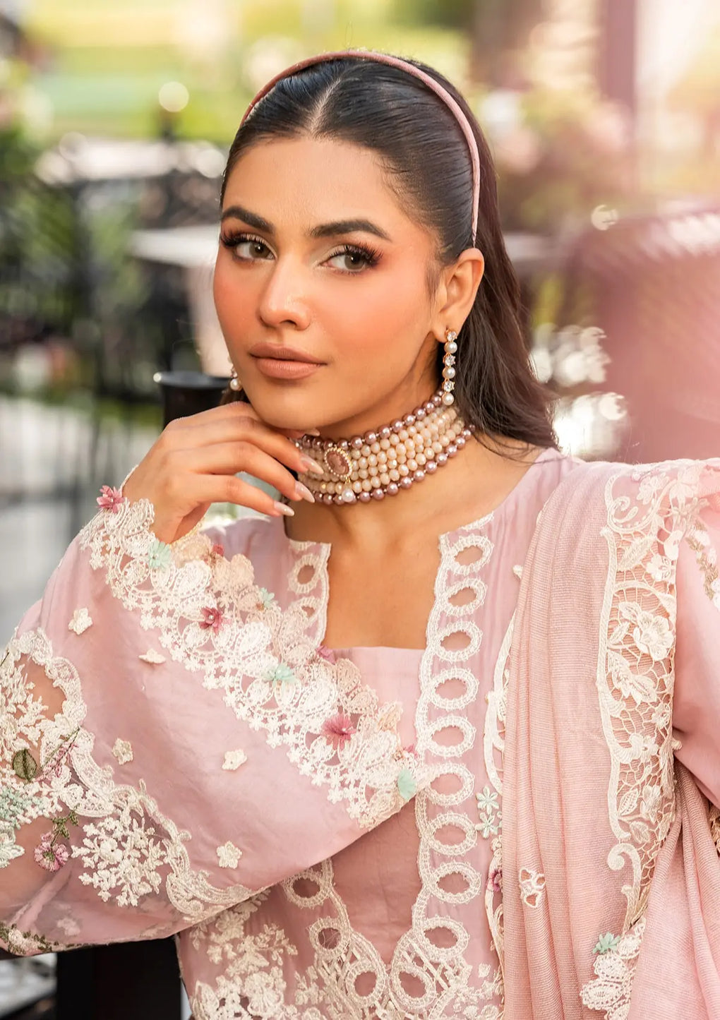 Elaf Premium | Luxury Lawn 25 | ELH-3B OH MY ROSE - House Of Hania