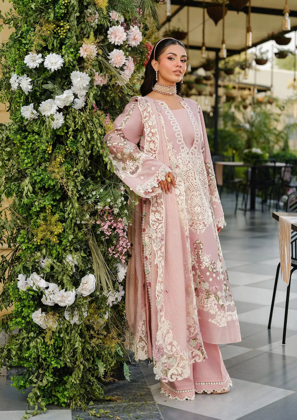 Elaf Premium | Luxury Lawn 25 | ELH-3B OH MY ROSE - House Of Hania