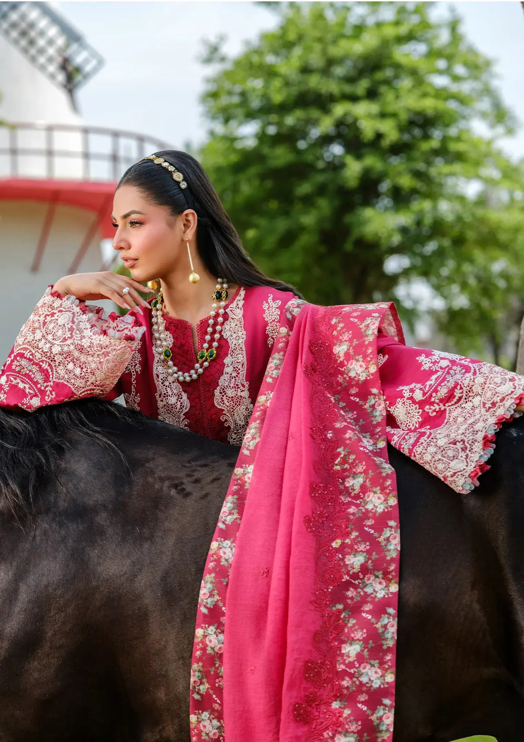 Elaf Premium | Luxury Lawn 25 | ELH-6B JULIET - House Of Hania