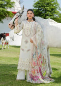 Elaf Premium | Luxury Lawn 25 | ELH-7A WHITE EMPRESS - House Of Hania
