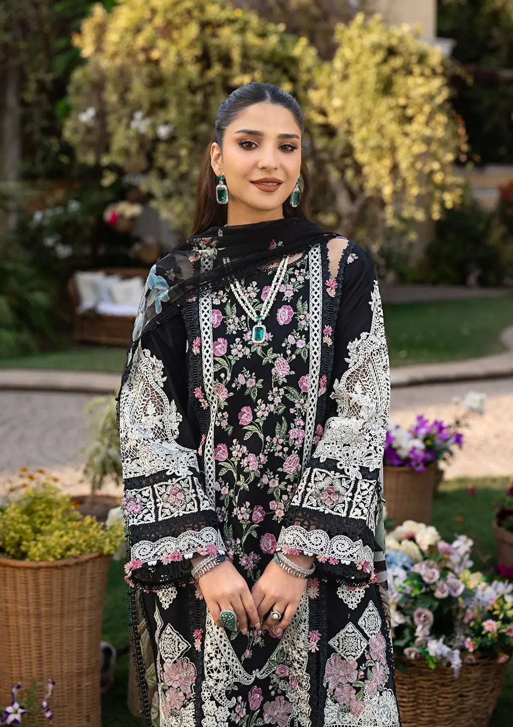 Elaf Premium | Luxury Lawn 25 | ELM-04 MAHJABEEN - House Of Hania