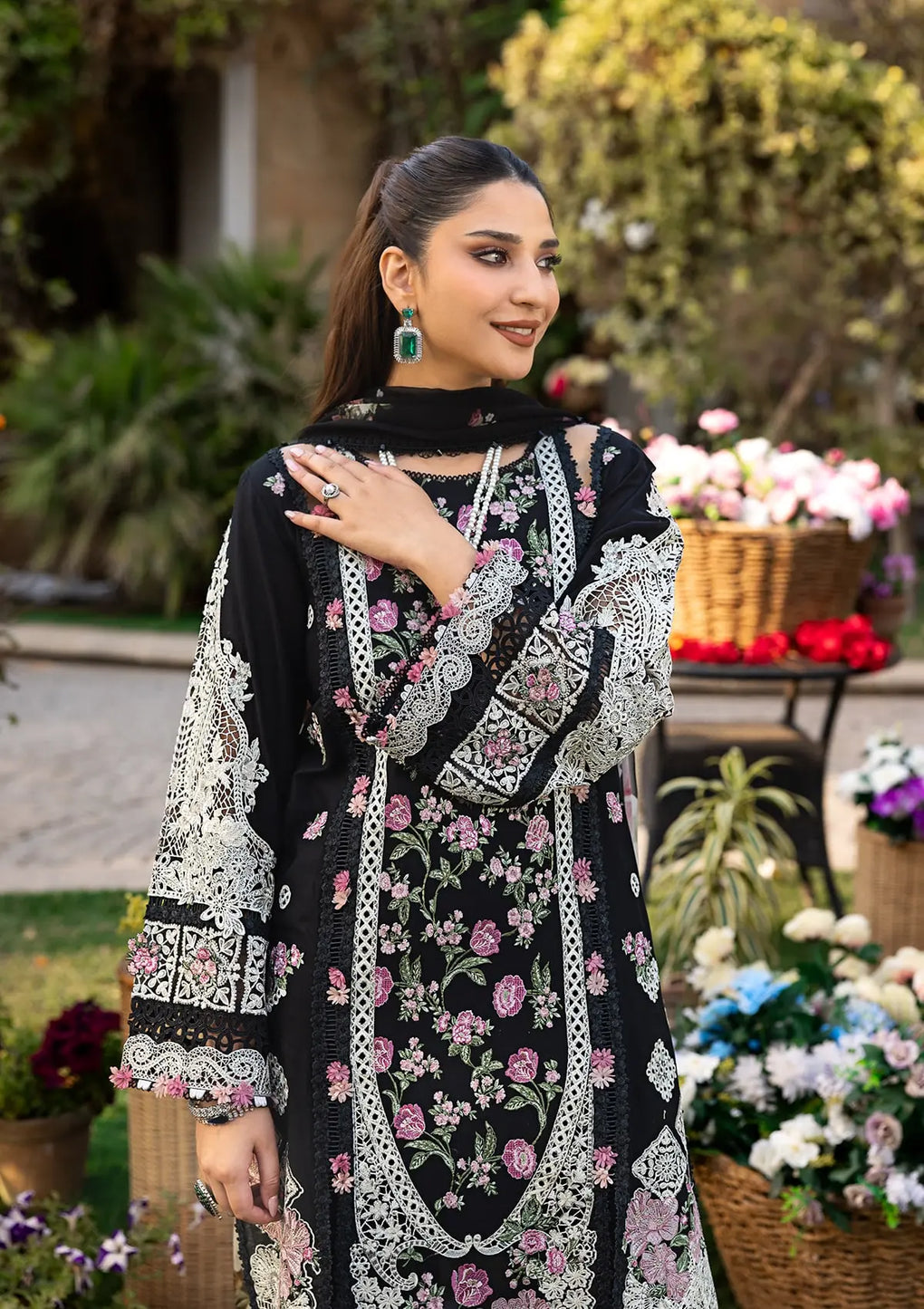 Elaf Premium | Luxury Lawn 25 | ELM-04 MAHJABEEN - House Of Hania