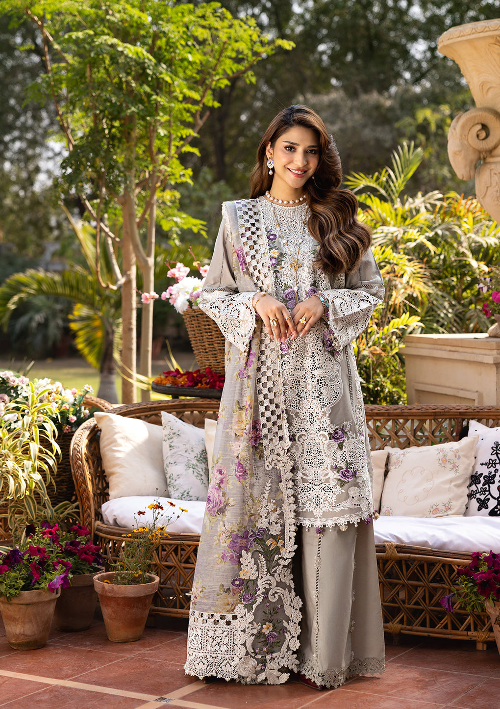 Elaf Premium | Luxury Lawn 25 | ELM-05 RAMSHA - House Of Hania