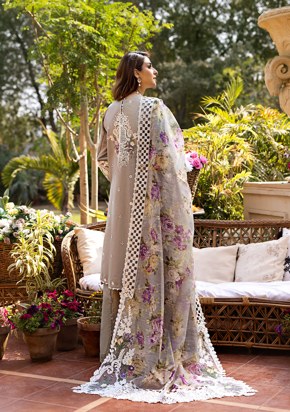 Elaf Premium | Luxury Lawn 25 | ELM-05 RAMSHA - House Of Hania