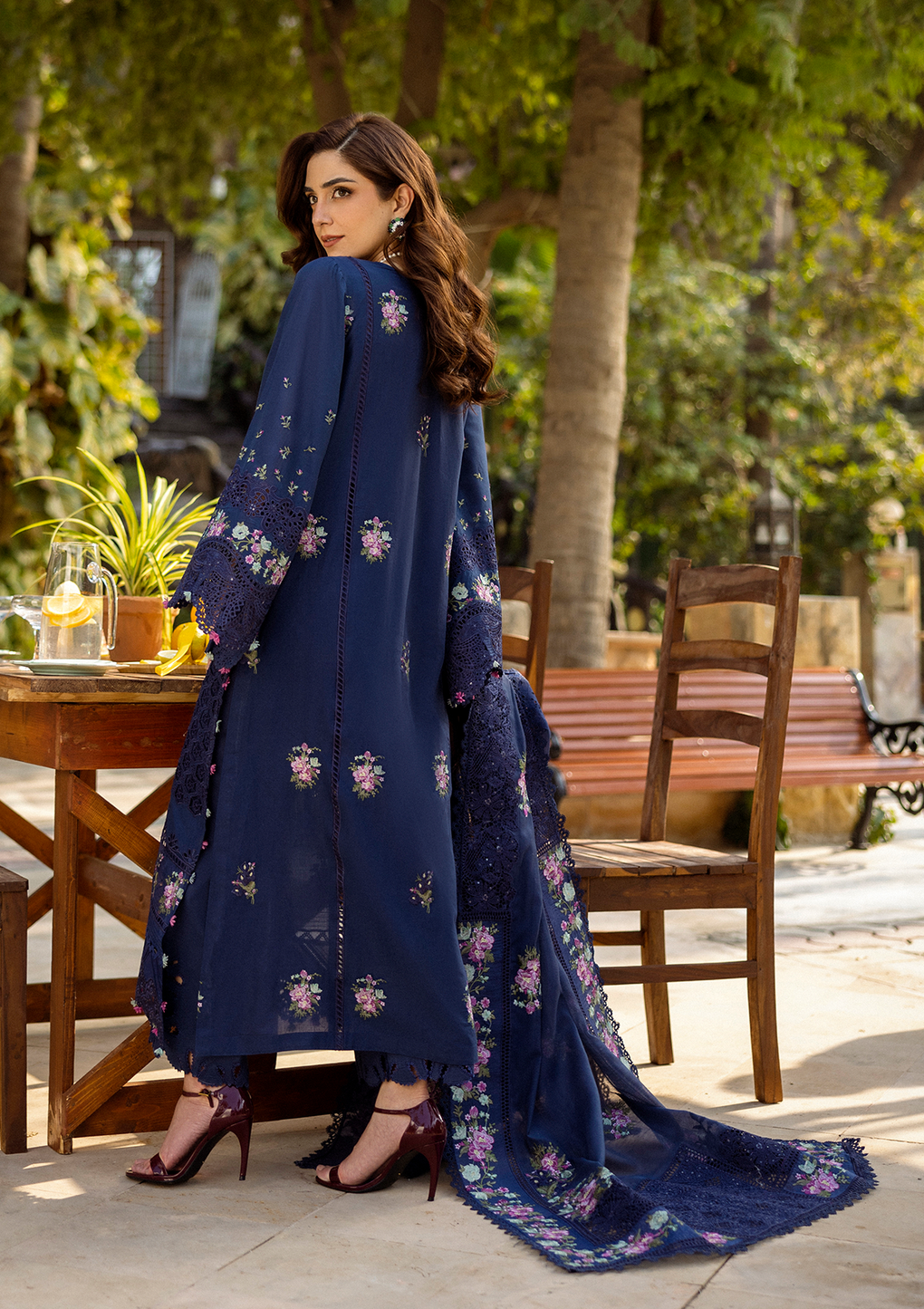 Elaf Premium | Luxury Lawn 25 | ELM-06 NEELAM - House Of Hania