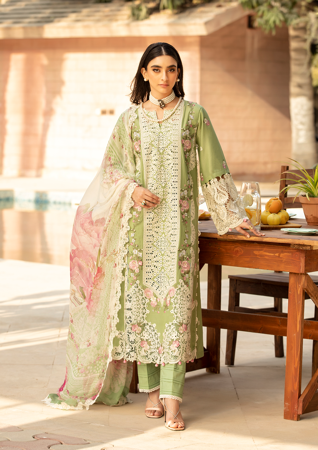 Elaf Premium | Luxury Lawn 25 | ELM-08 FIZZAH - House Of Hania