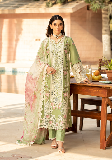 Elaf Premium | Luxury Lawn 25 | ELM-08 FIZZAH - House Of Hania