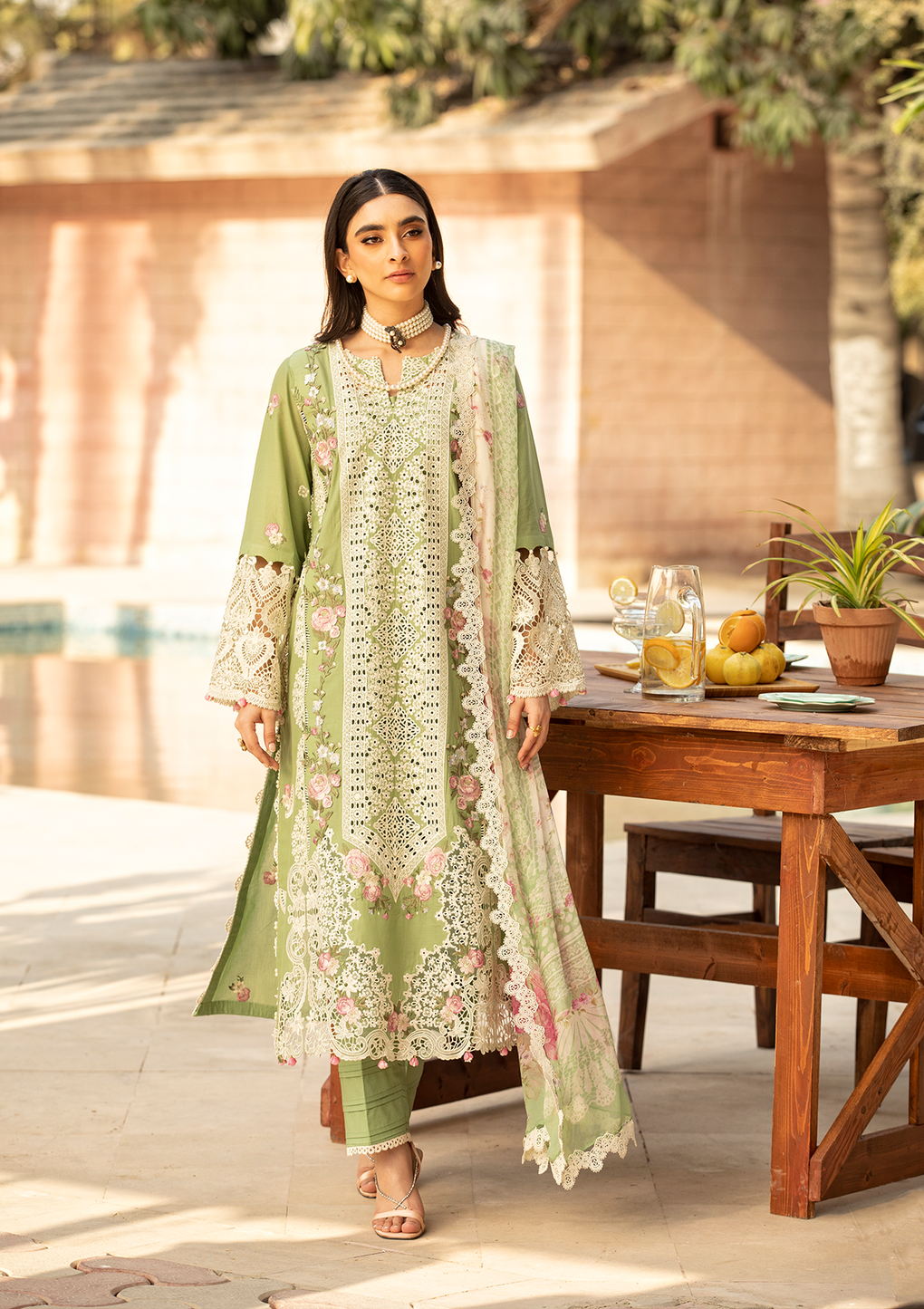 Elaf Premium | Luxury Lawn 25 | ELM-08 FIZZAH - House Of Hania