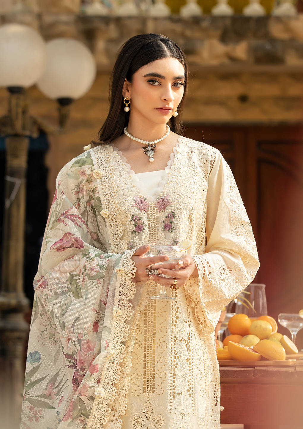 Elaf Premium | Luxury Lawn 25 | ELM-11 KOHINOOR - House Of Hania