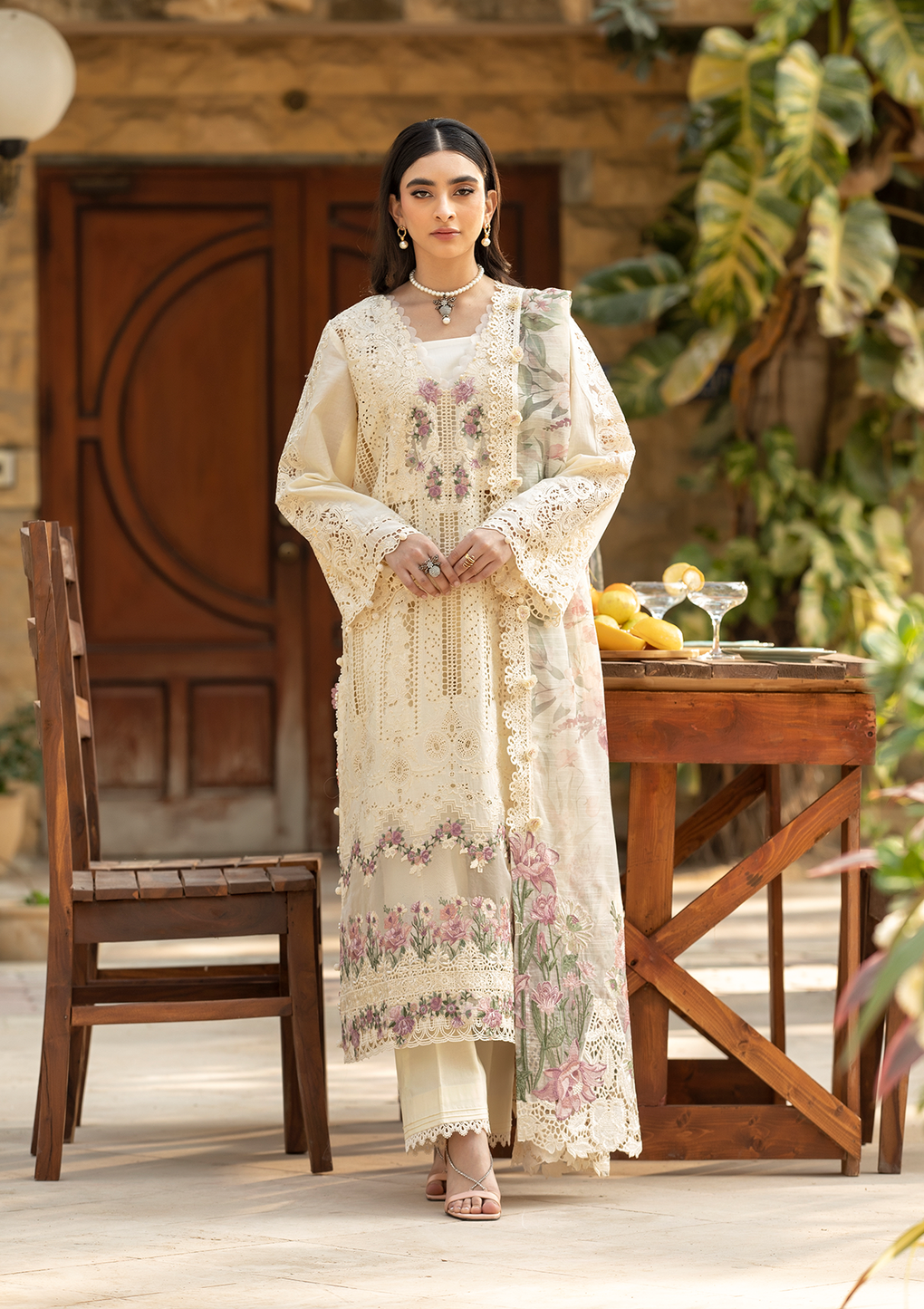 Elaf Premium | Luxury Lawn 25 | ELM-11 KOHINOOR - House Of Hania