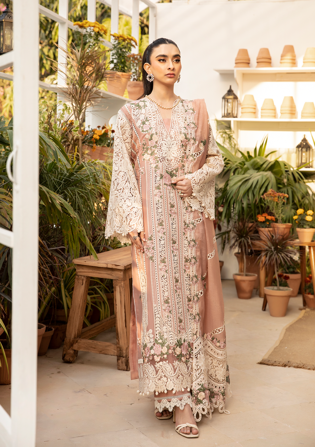 Elaf Premium | Luxury Lawn 25 | ELM-12 SHAHANA - House Of Hania