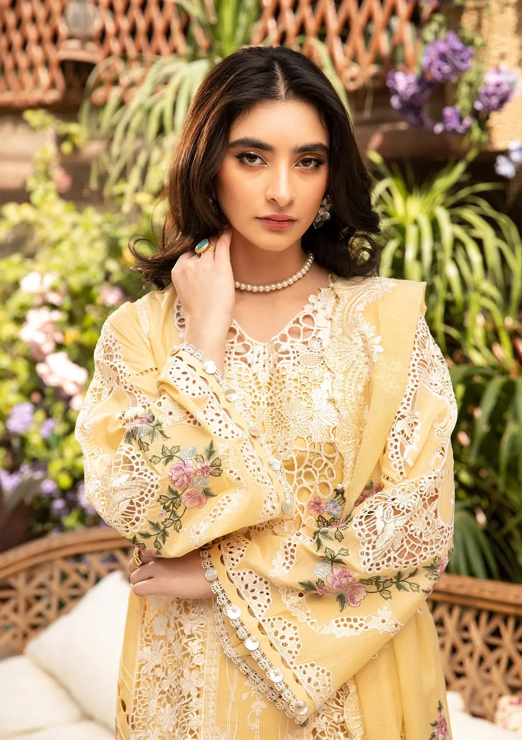 Elaf Premium | Luxury Lawn 25 | ELM-2B ROSHNE - House Of Hania