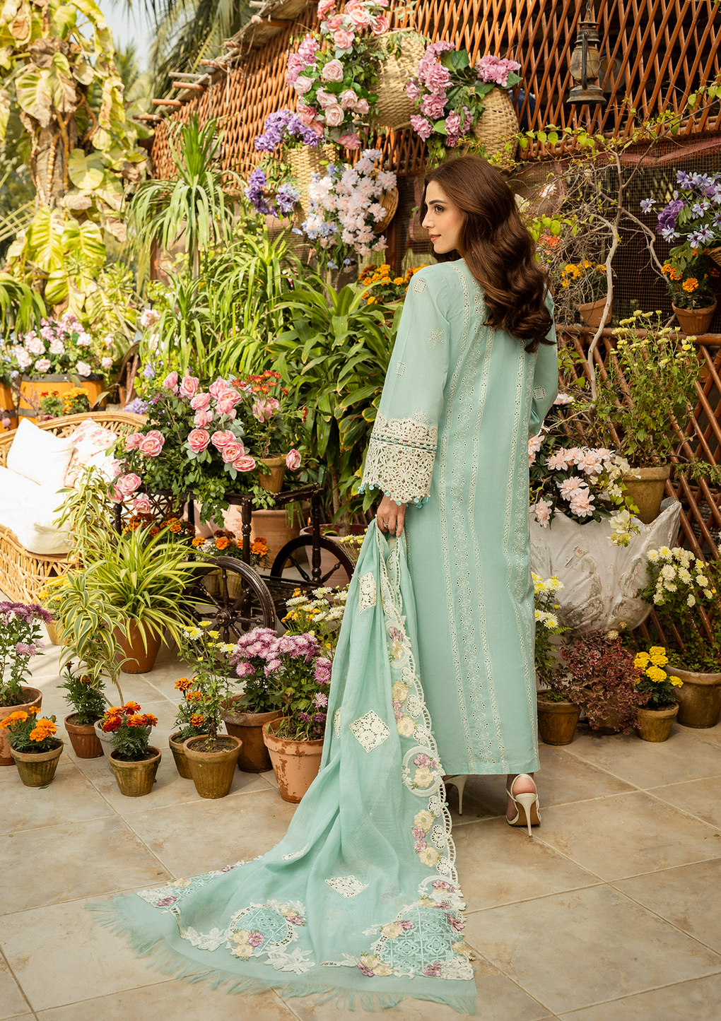 Elaf Premium | Luxury Lawn 25 | ELM-7A ZARAFSHAN - House Of Hania