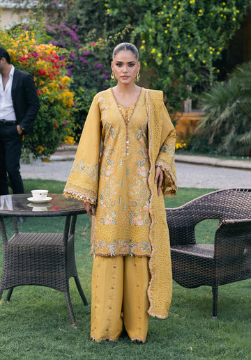 Elaf Premium | Luxury Winter 25 | EWK-1B FLORIGOLD - House Of Hania