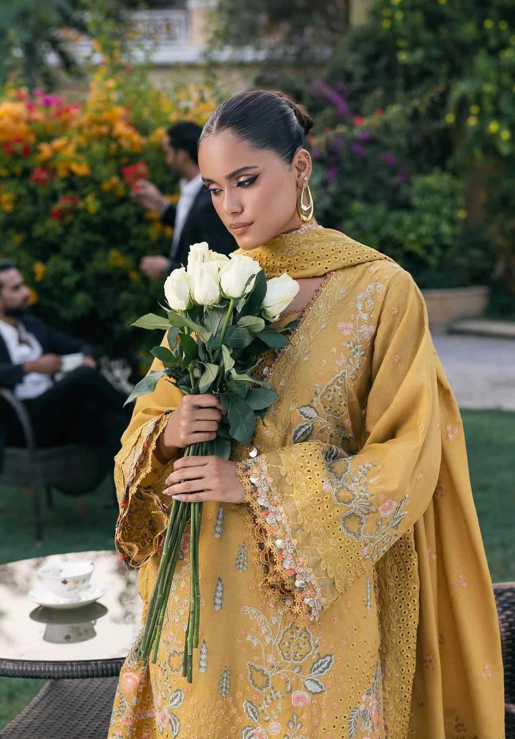 Elaf Premium | Luxury Winter 25 | EWK-1B FLORIGOLD - House Of Hania