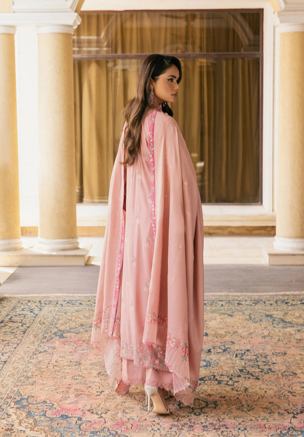 Elaf Premium | Luxury Winter 25 | EWK-3A DUSTYROSE - House Of Hania