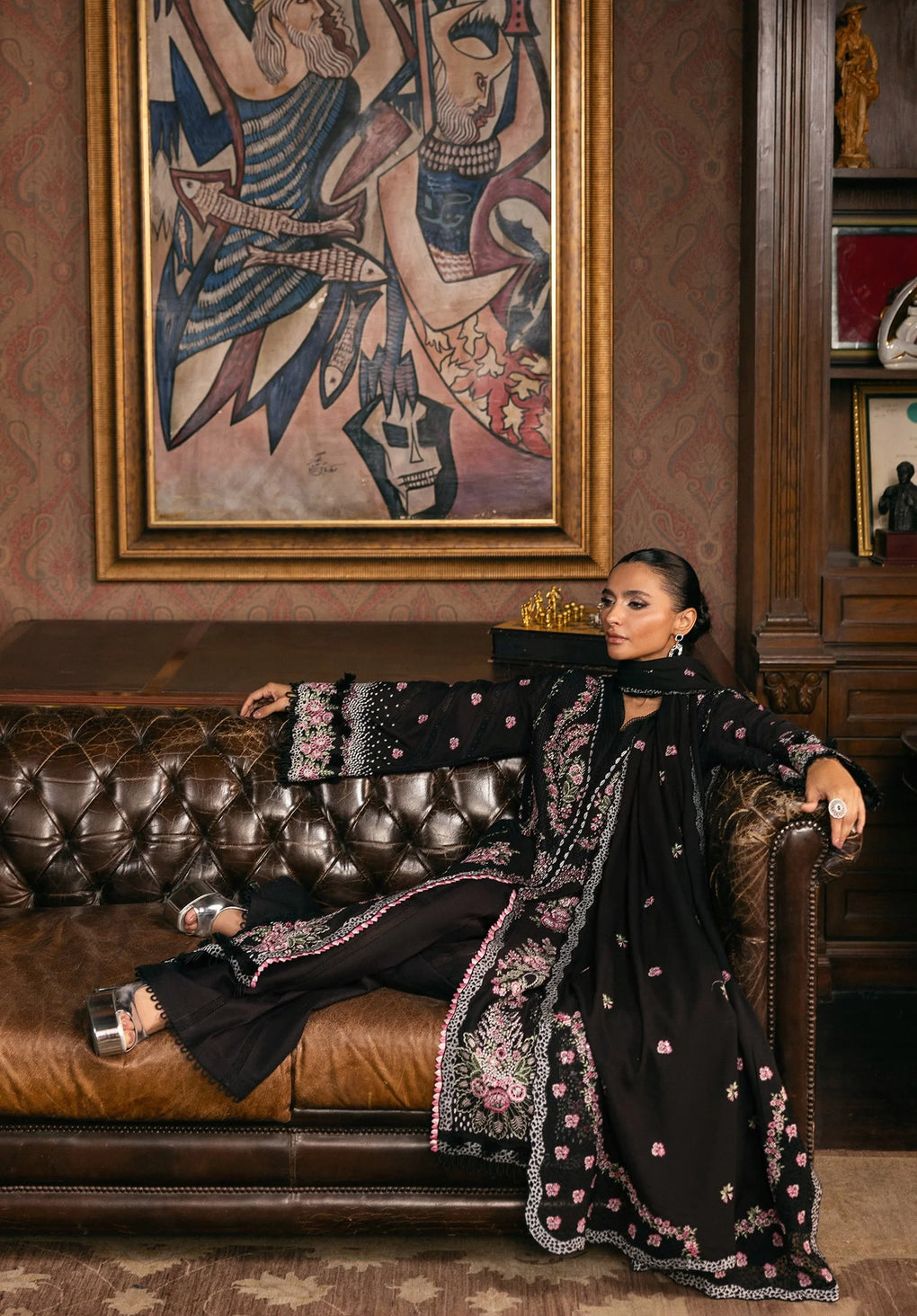 Elaf Premium | Luxury Winter 25 | EWK-4A NIGHTBELLE - House Of Hania
