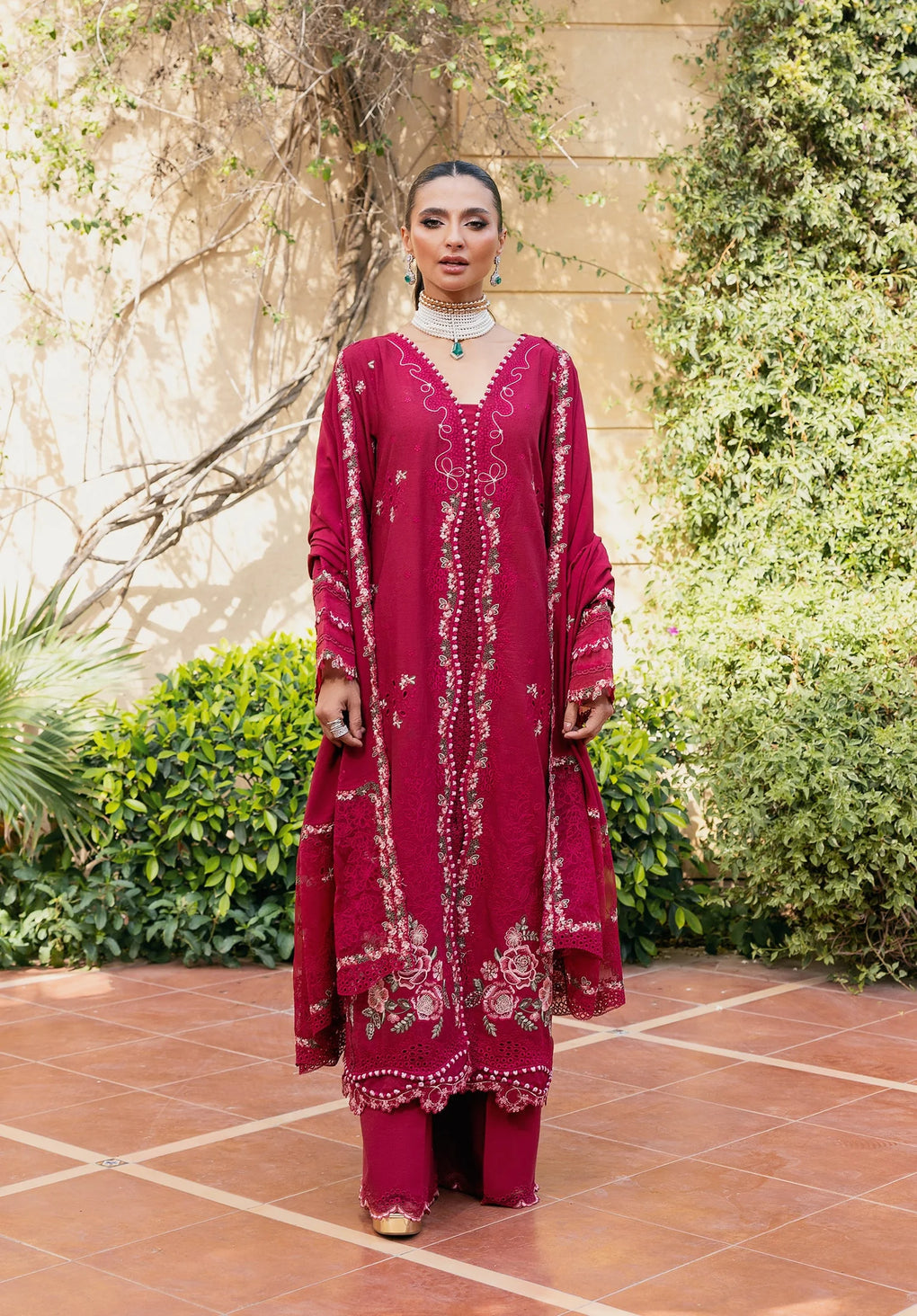 Elaf Premium | Luxury Winter 25 | EWK-6A VELVROSE - House Of Hania