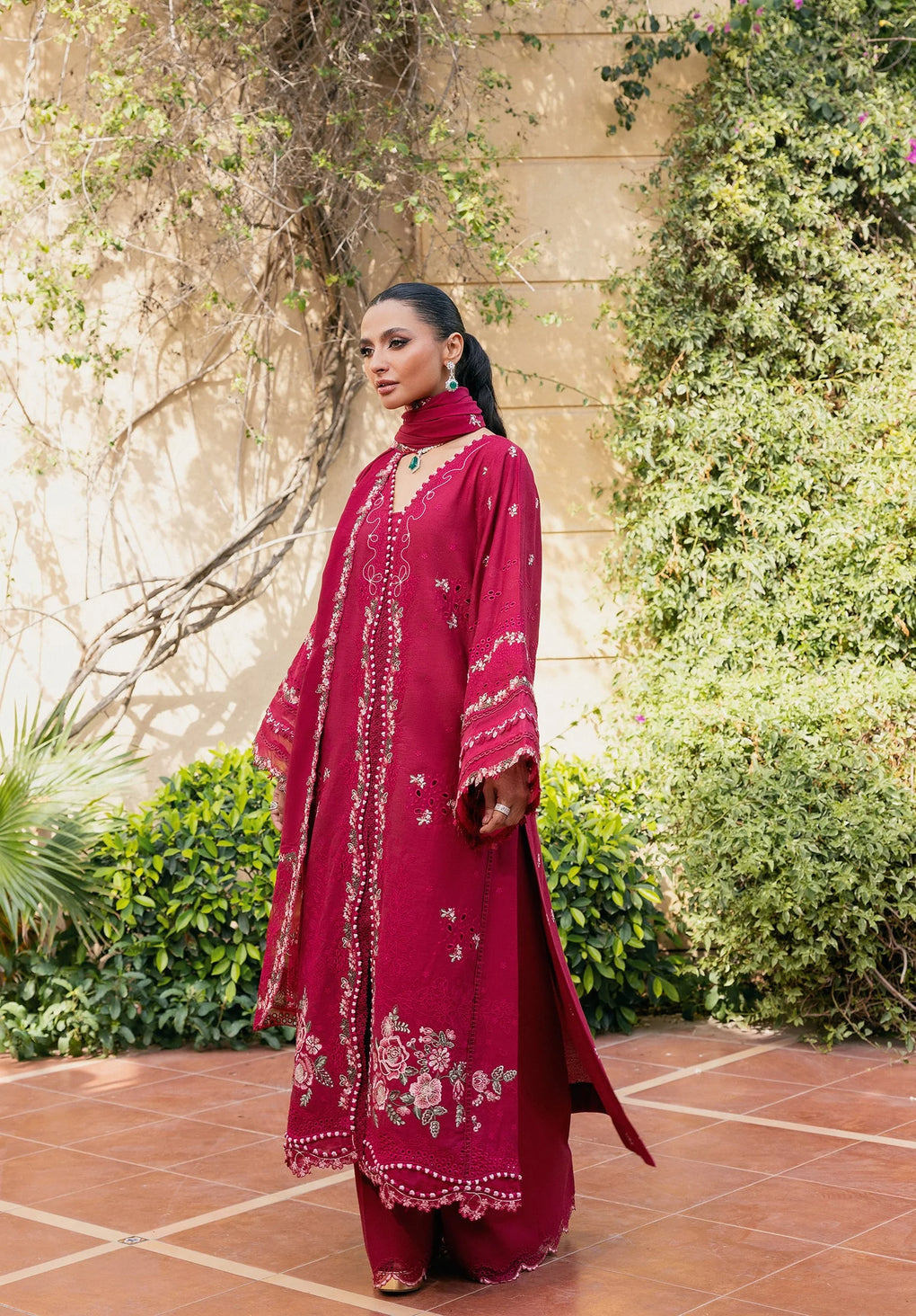 Elaf Premium | Luxury Winter 25 | EWK-6A VELVROSE - House Of Hania