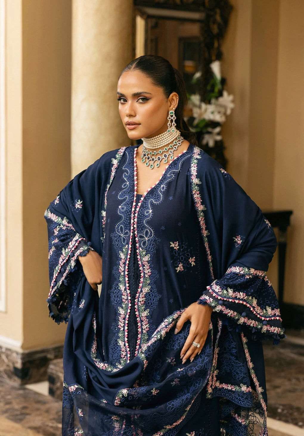 Elaf Premium | Luxury Winter 25 | EWK-6B AMBER HAZE - House Of Hania