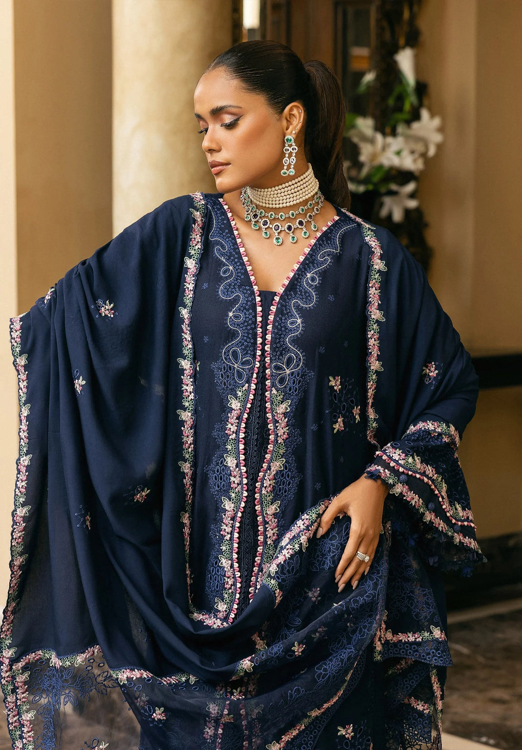 Elaf Premium | Luxury Winter 25 | EWK-6B AMBER HAZE - House Of Hania
