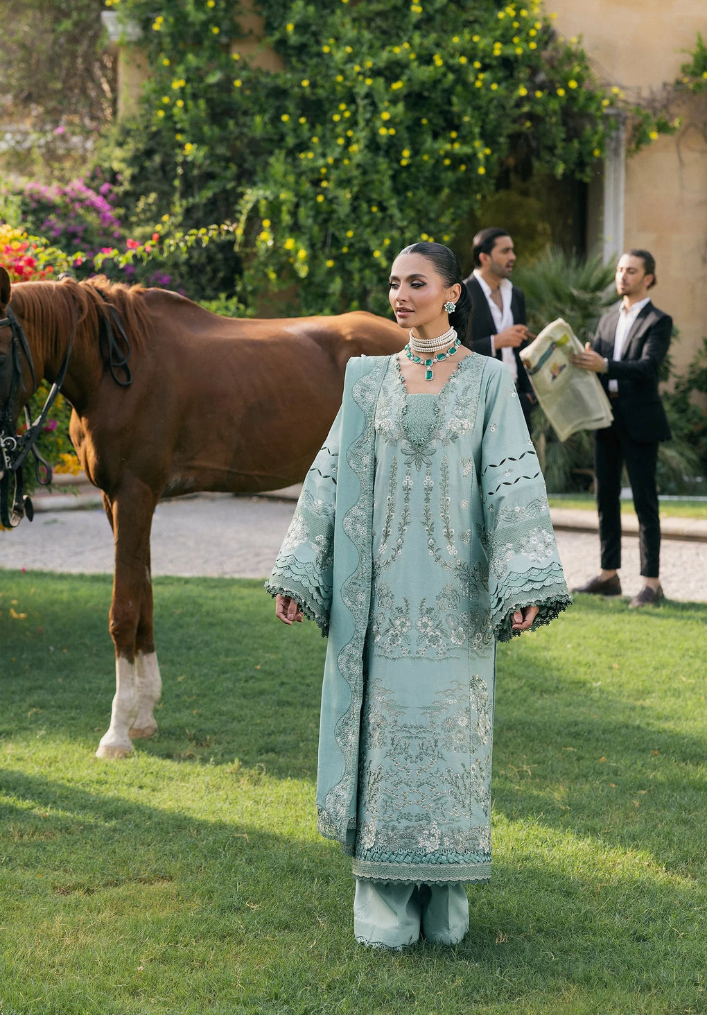 Elaf Premium | Luxury Winter 25 | EWK-7A MINTFROST - House Of Hania