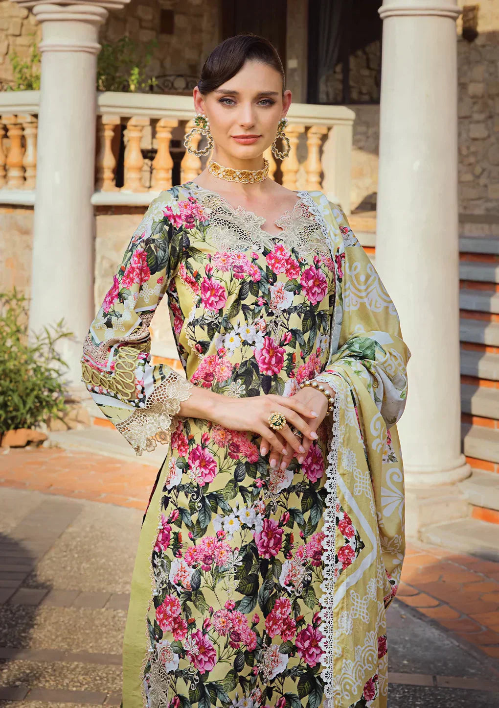 Elaf Premium | Print Chikankari 24 | ECT-01B CHARM - House Of Hania