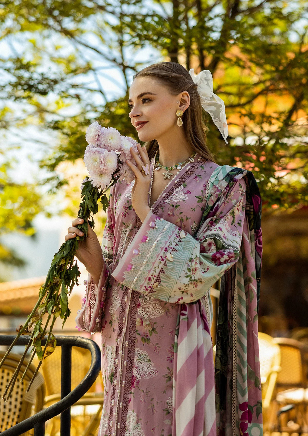 Elaf Premium | Print Chikankari 25 | ELK-05B FIA - House Of Hania