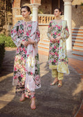 Elaf Premium Print Chikankari Lawn 3Pc Suit ECT-01B CHARM - House Of Hania