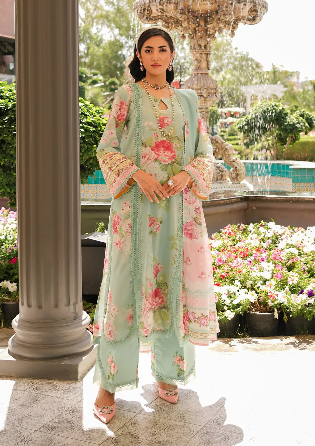 Elaf Premium | Printed Collection 24 | EEP-01A - Frostie - House Of Hania