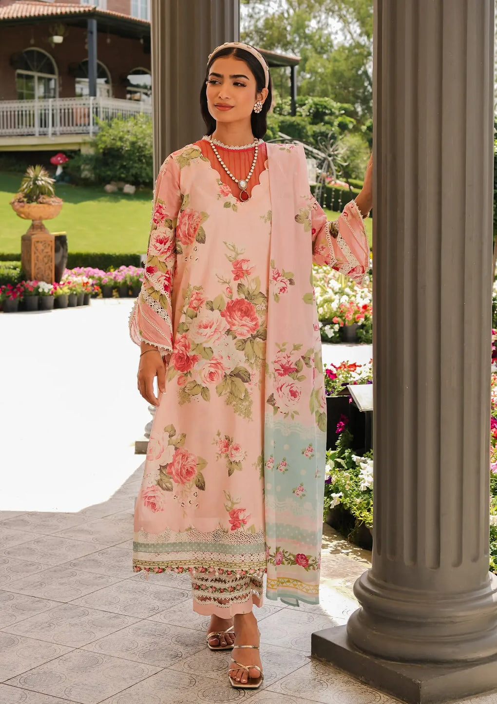 Elaf Premium | Printed Collection 24 | EEP-01B - Petal Pulse - House Of Hania