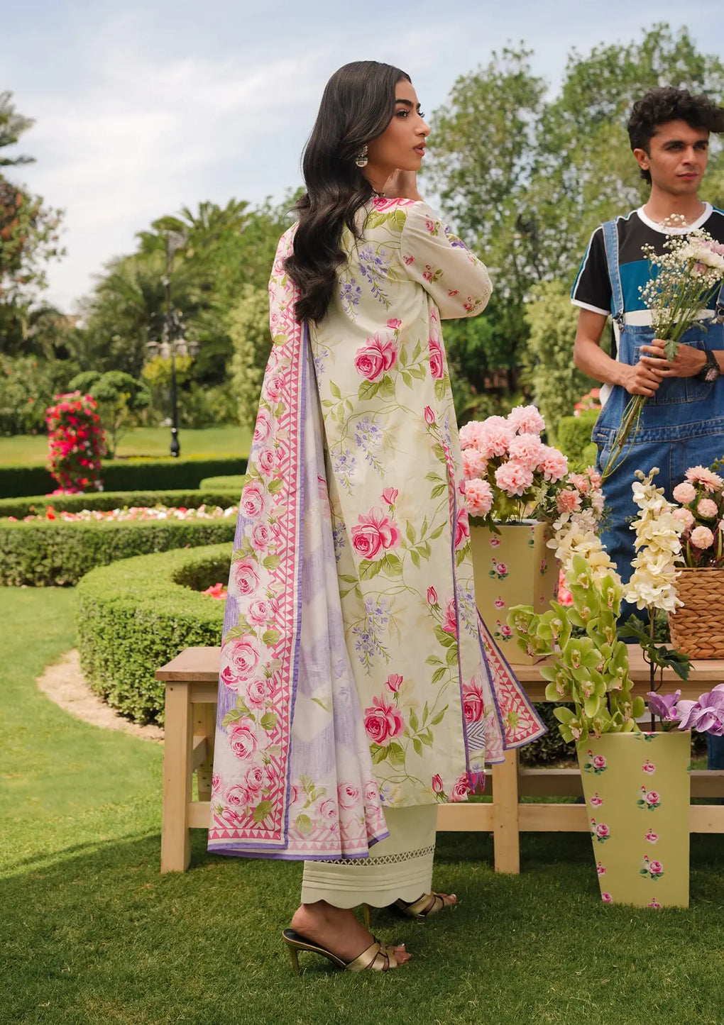 Elaf Premium | Printed Collection 24 | EEP-03B - Meadow Magic - House Of Hania