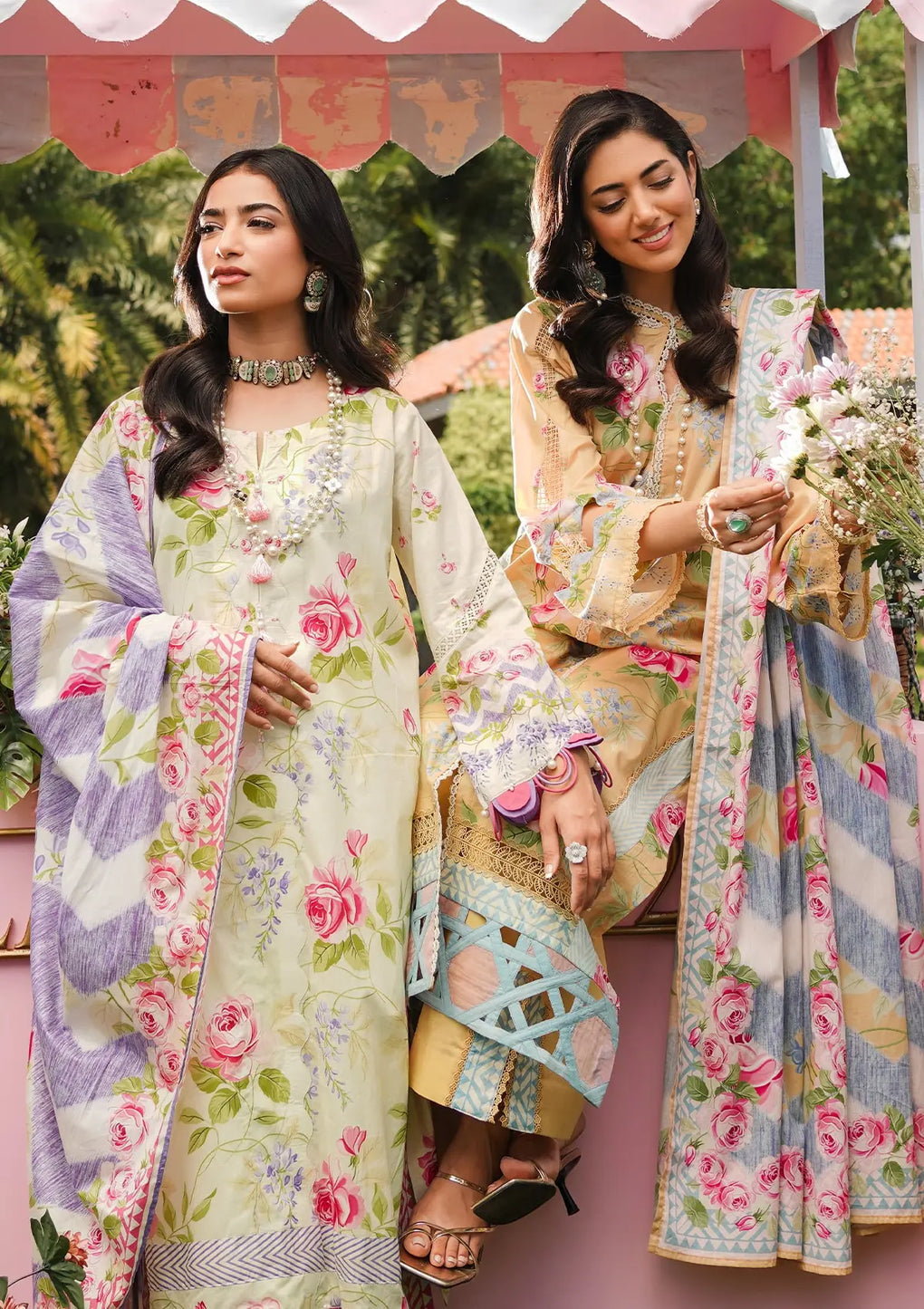 Elaf Premium | Printed Collection 24 | EEP-03B - Meadow Magic - House Of Hania