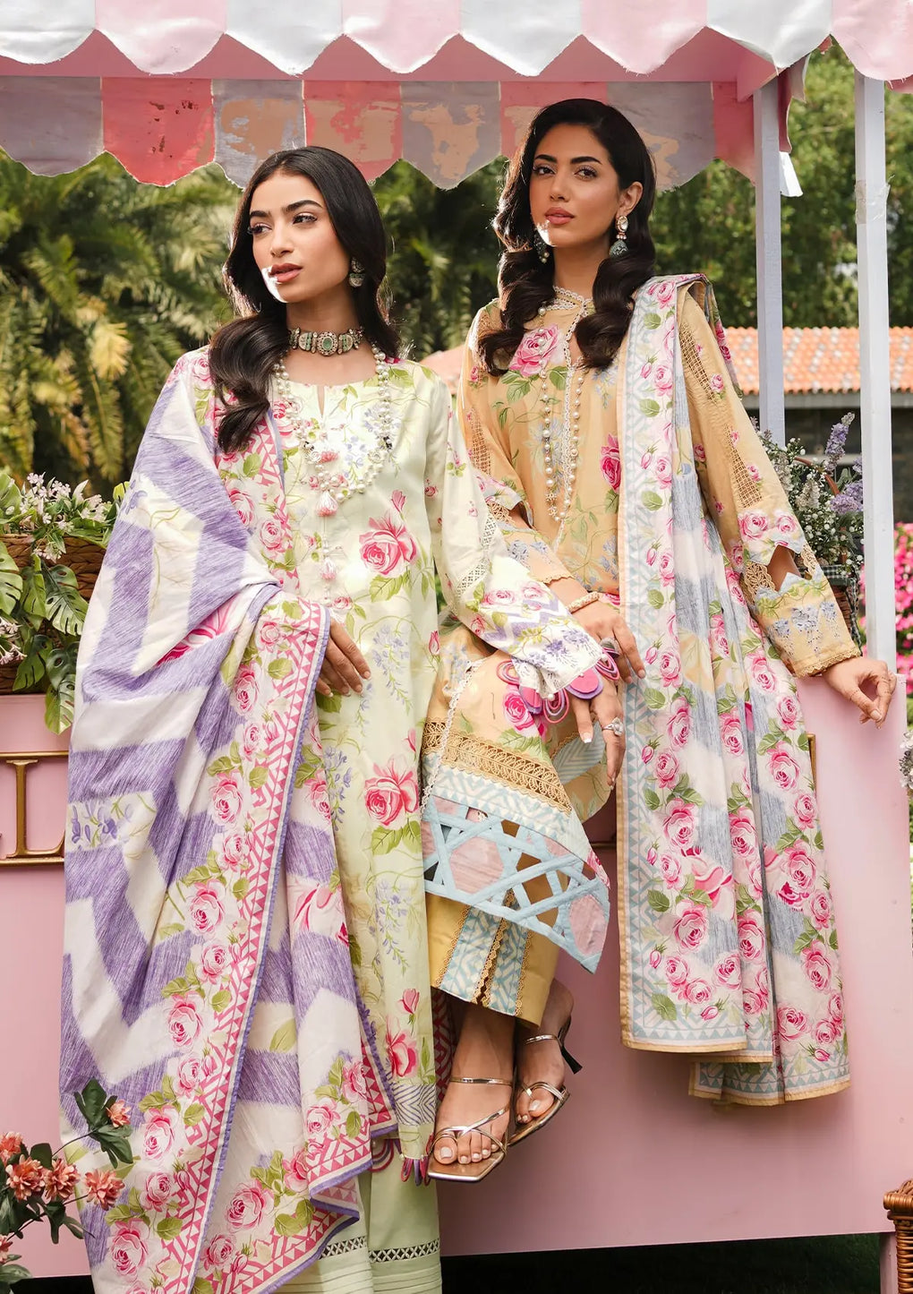 Elaf Premium | Printed Collection 24 | EEP-03B - Meadow Magic - House Of Hania