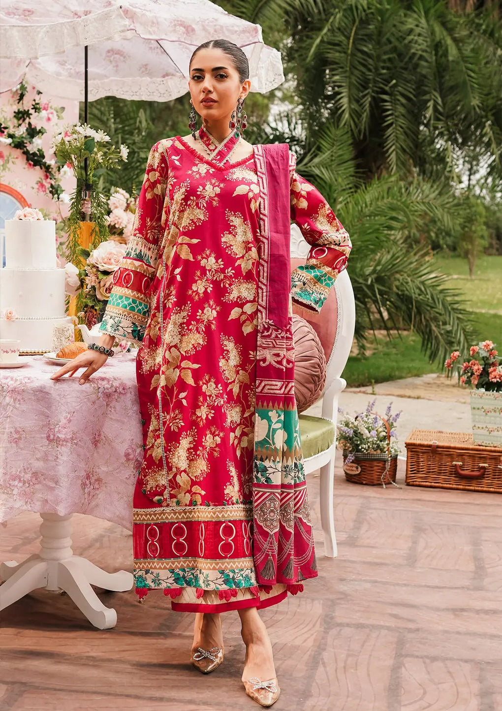 Elaf Premium | Printed Collection 24 | EEP-04A - Flores de Amor - House Of Hania