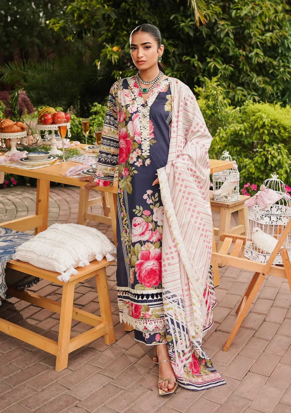 Elaf Premium | Printed Collection 24 | EEP-05B - Amica - House Of Hania