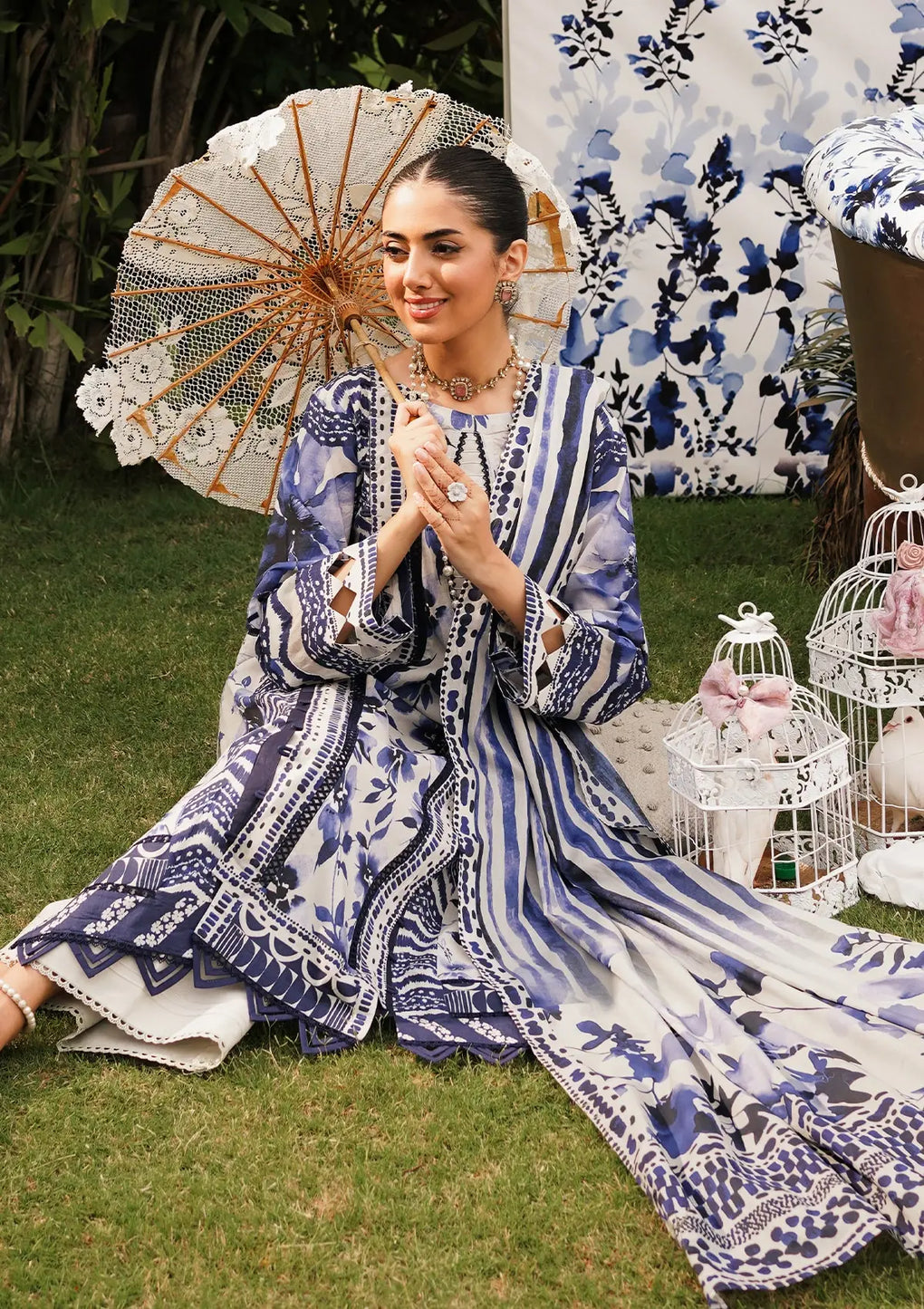 Elaf Premium | Printed Collection 24 | EEP-07A - Shadow Sisters - House Of Hania