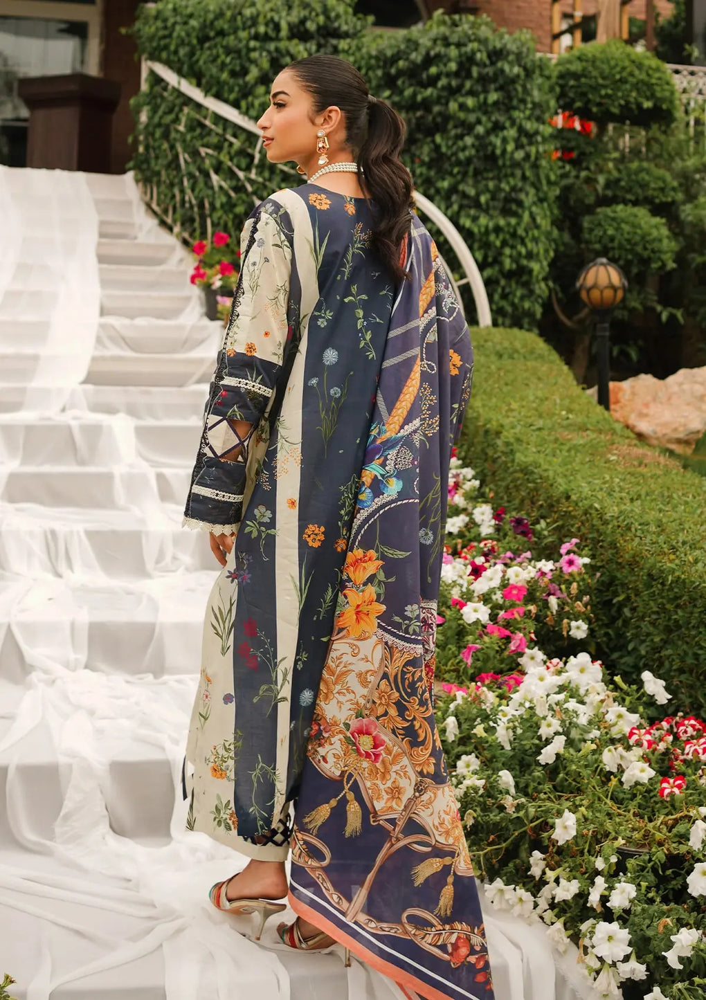 Elaf Premium | Printed Collection 24 | EEP-08B - Breeze Together - House Of Hania