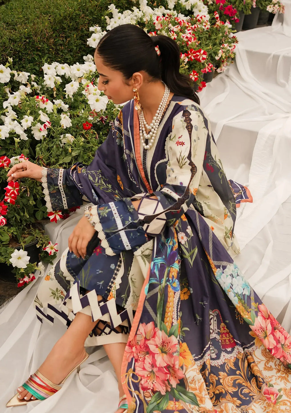Elaf Premium | Printed Collection 24 | EEP-08B - Breeze Together - House Of Hania