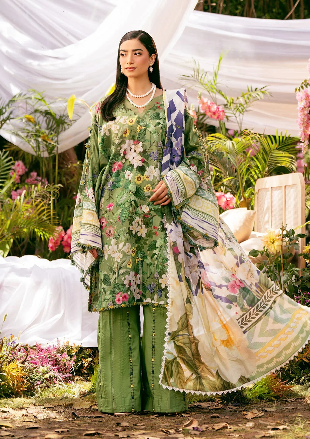 Elaf Premium | Prints 25 | EPS-1B GREEN EDEN - House Of Hania