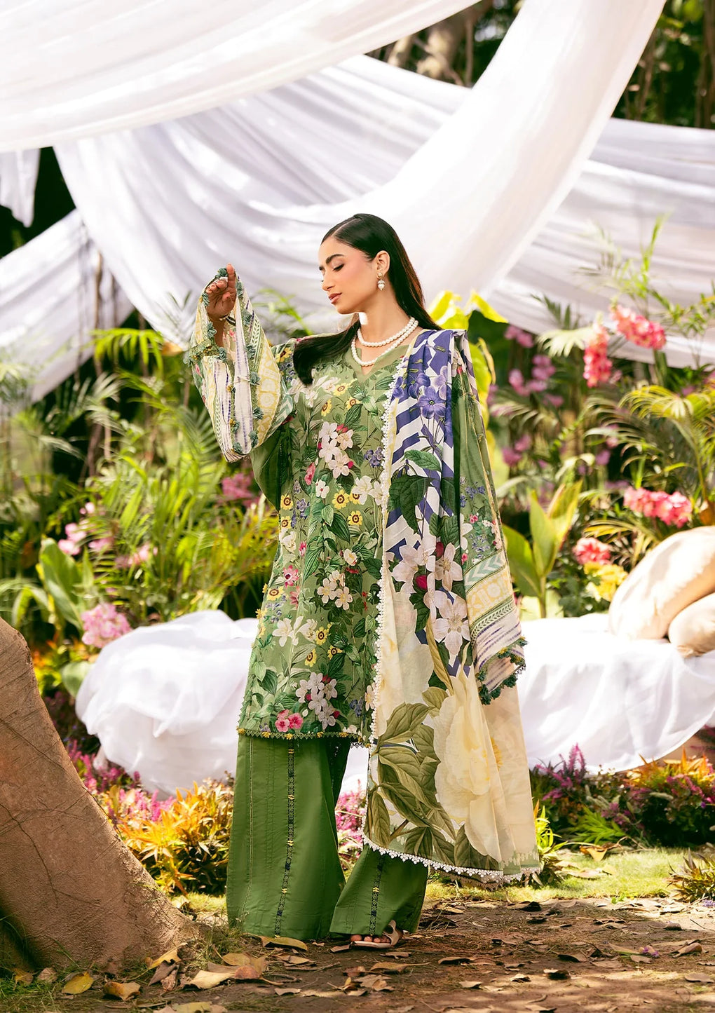 Elaf Premium | Prints 25 | EPS-1B GREEN EDEN - House Of Hania