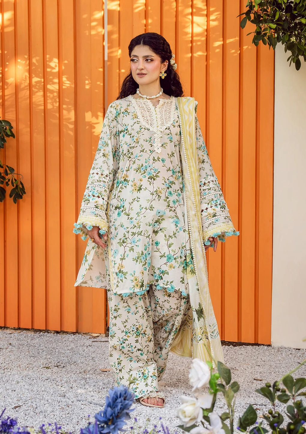Elaf Premium | Prints 25 | EPS-3A IVORY WHISPERS - House Of Hania
