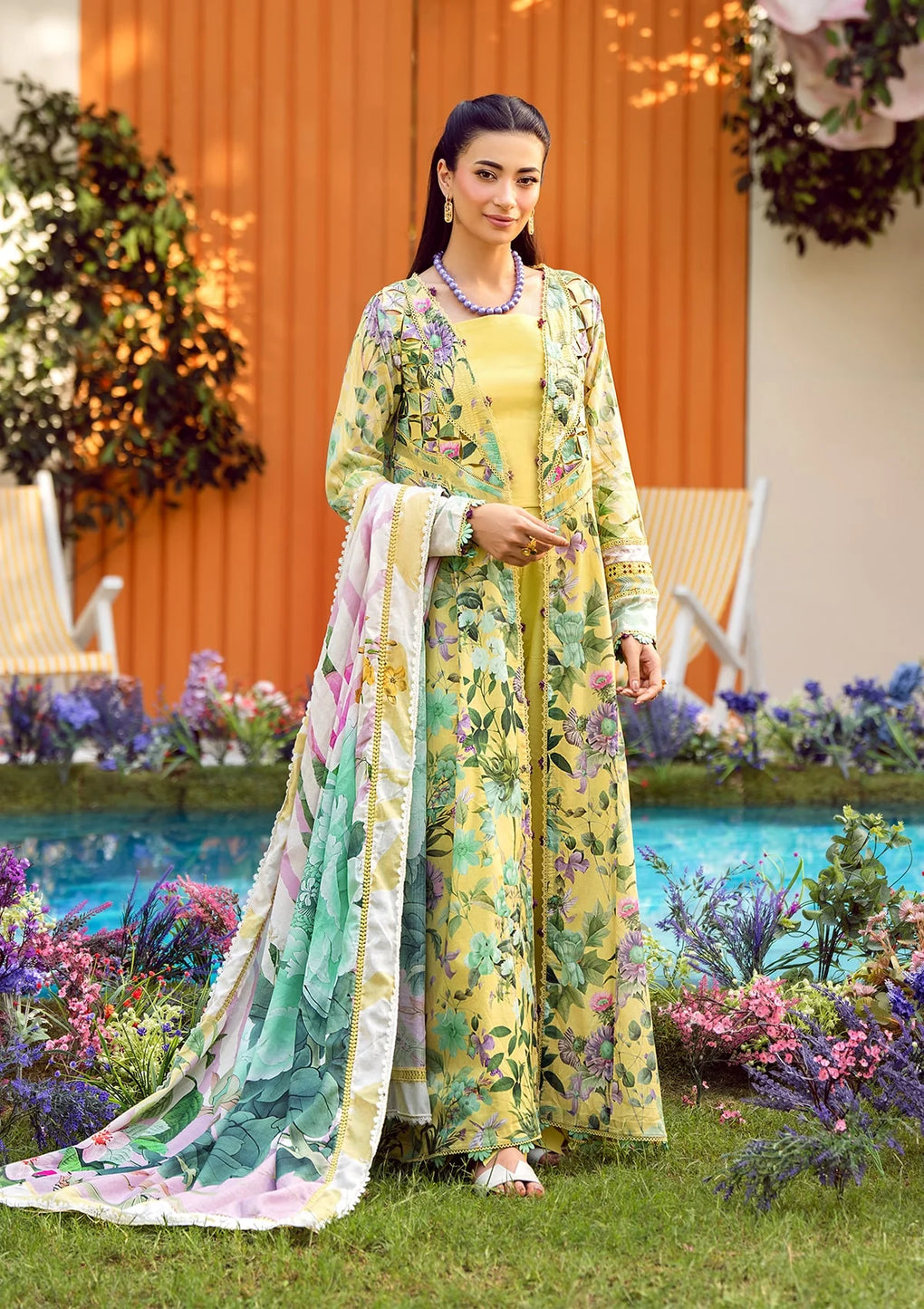 Elaf Premium | Prints 25 | EPS-7A DAISY FIELDS - House Of Hania