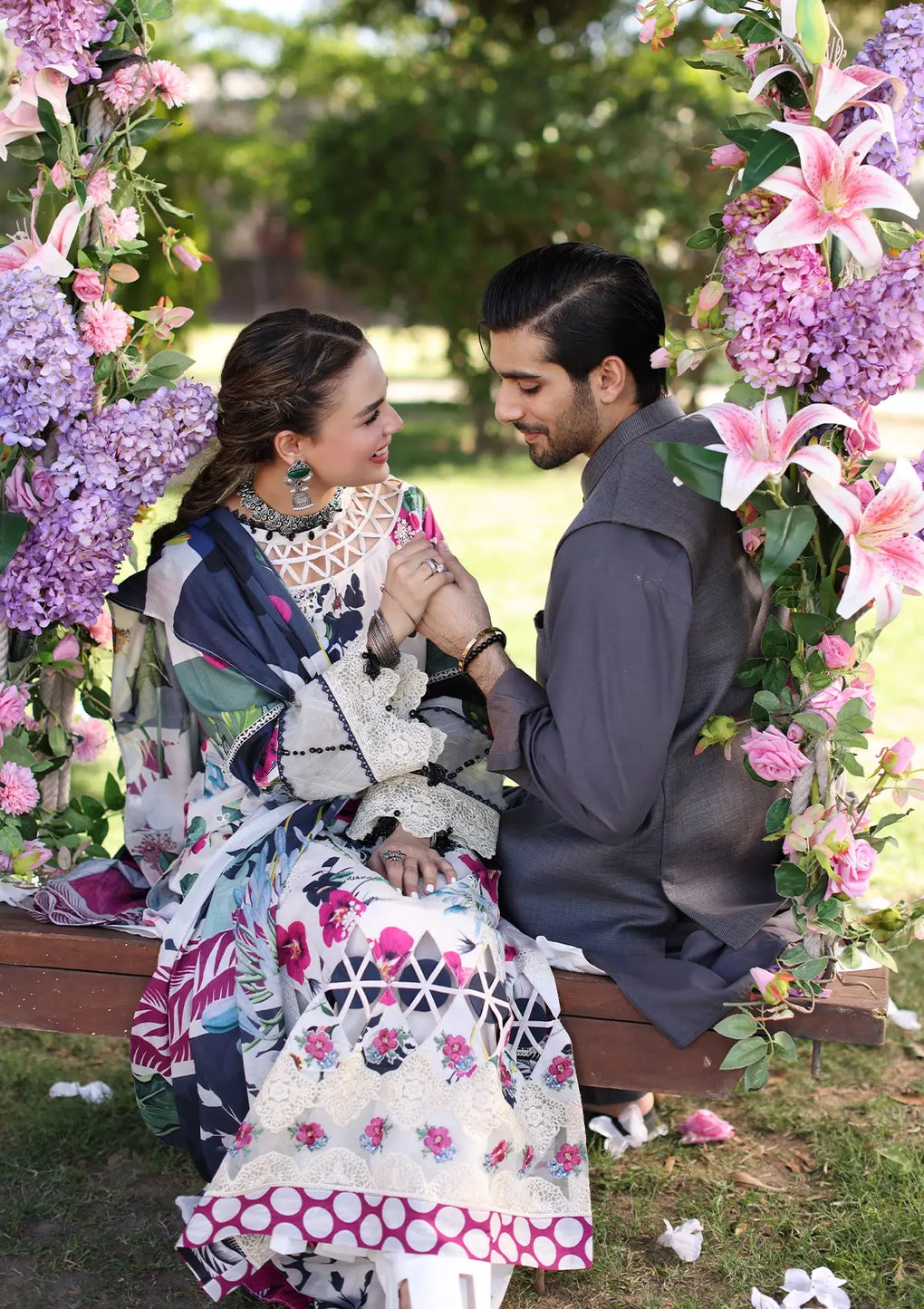Elaf Premium | Prints Chikankari 24 | 01A LOVELIGHT - House Of Hania