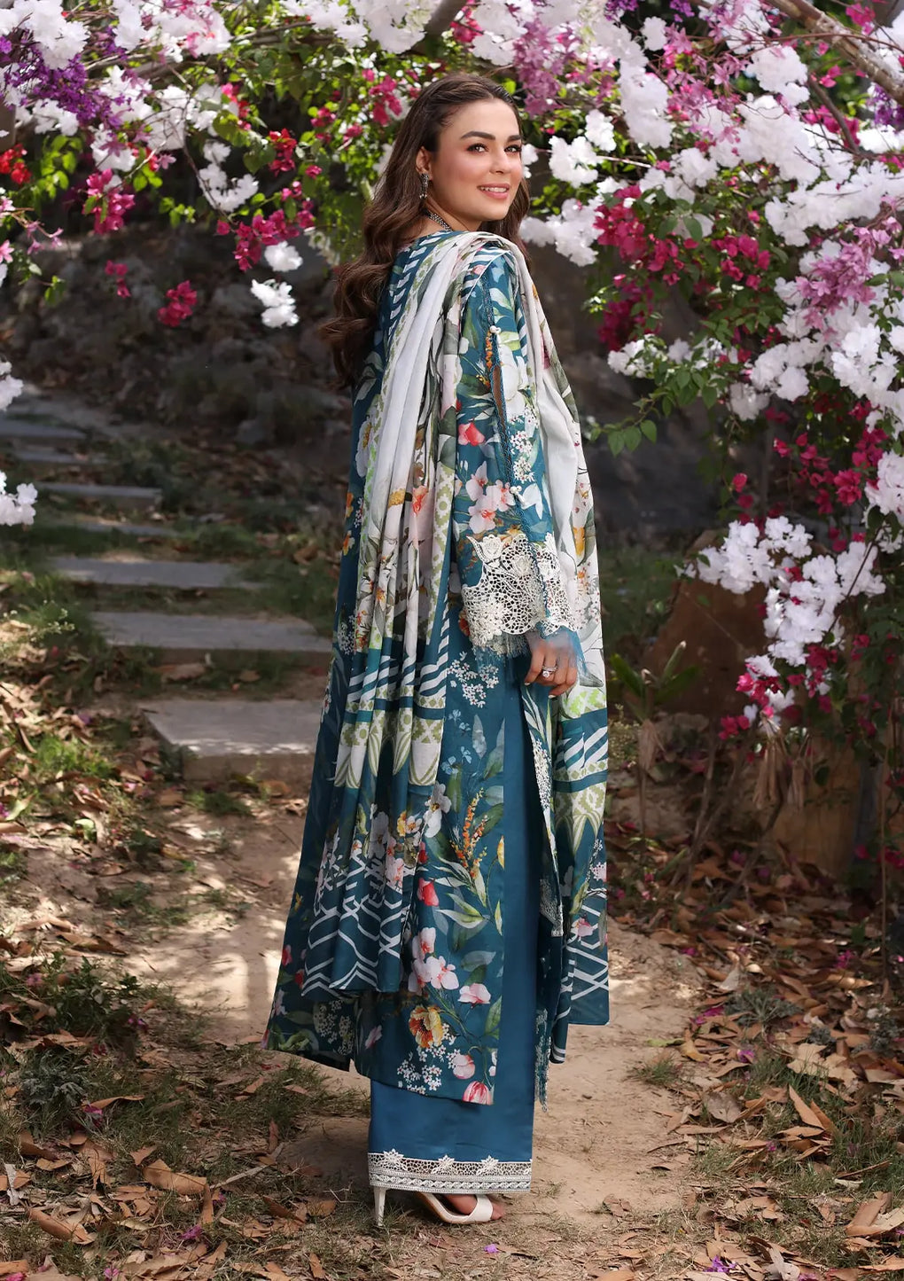 Elaf Premium | Prints Chikankari 24 | 02B SERENITA - House Of Hania
