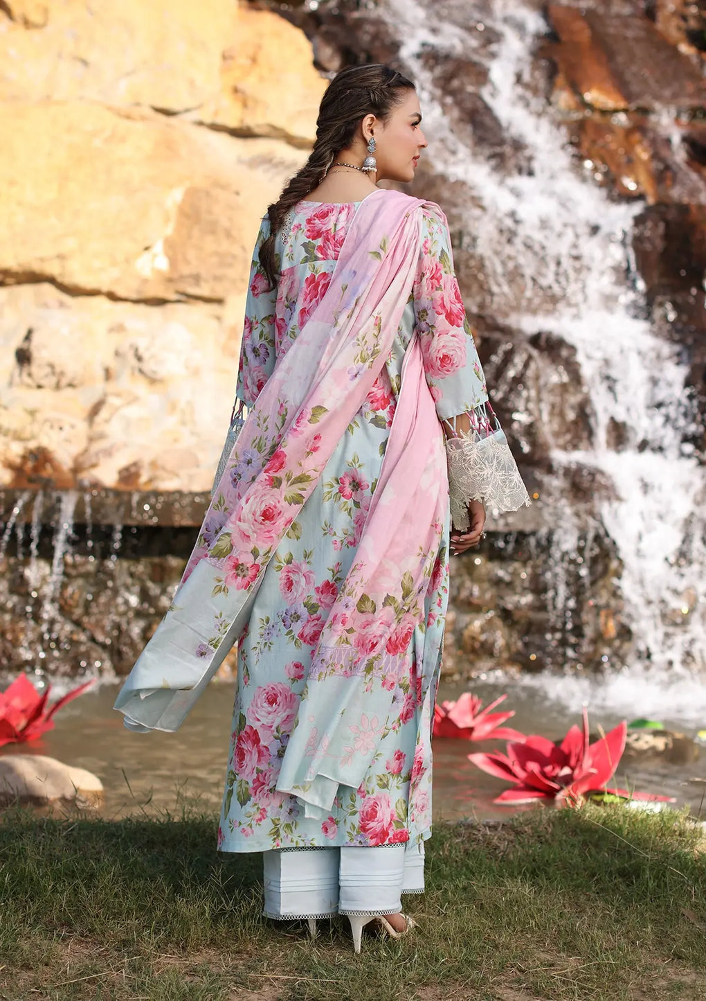 Elaf Premium | Prints Chikankari 24 | 04B GLACIELLA - House Of Hania