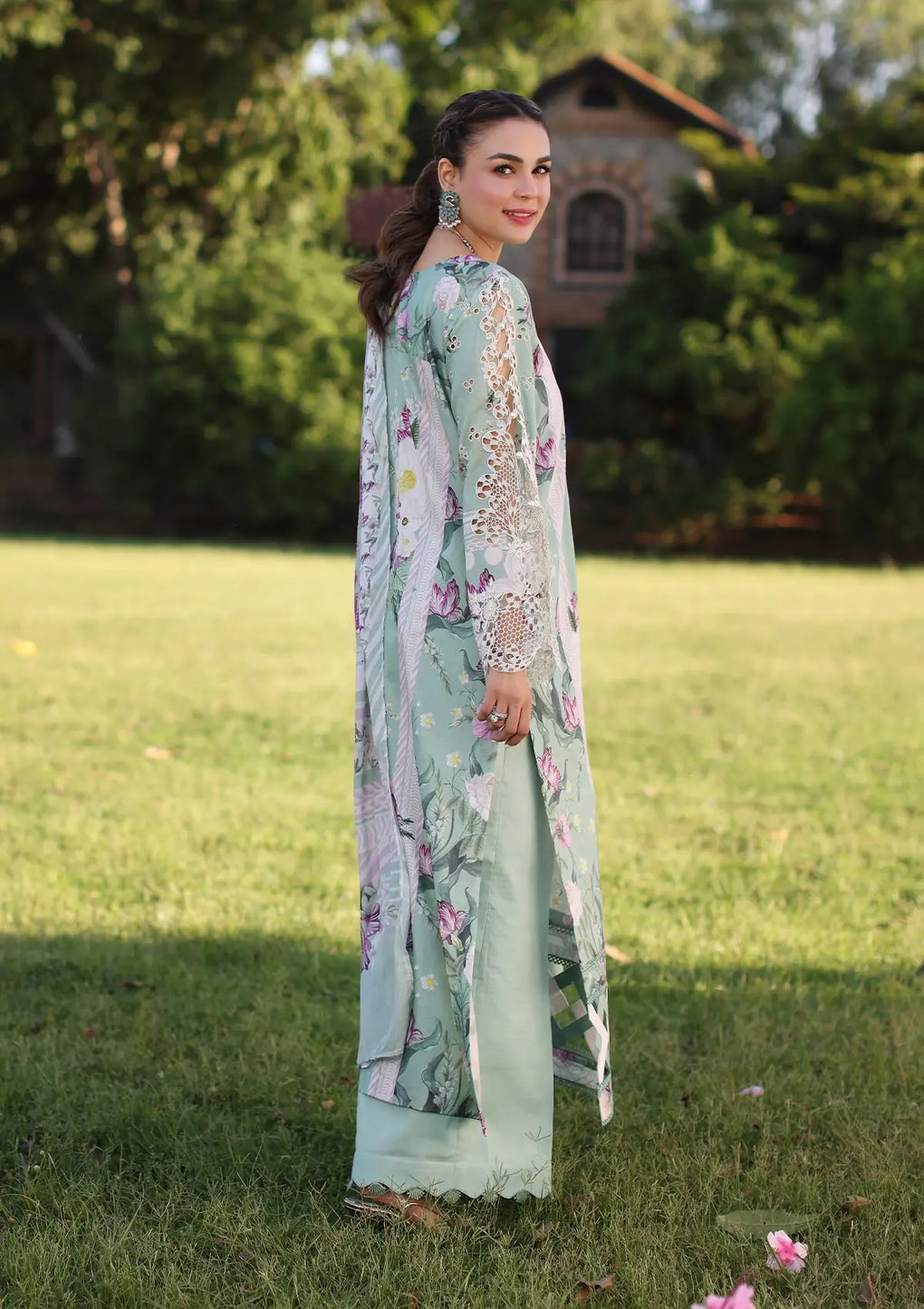 Elaf Premium | Prints Chikankari 24 | 05B CELESTIAL - House Of Hania