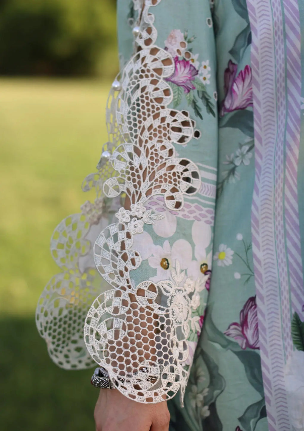Elaf Premium | Prints Chikankari 24 | 05B CELESTIAL - House Of Hania